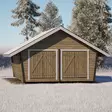 Hirsilato U20 Umpiseinä Pihavarasto 20m2 - Hirsiladot ja Pihaladot - 41005009 - 3