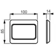 Saneerauspeitelevy Jussi 2521-100P - Kopplingsdosor och lock - 6418677310539 - 2