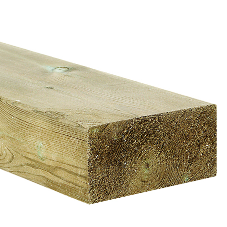 Terassilankku 45x95 (48x98) Kestopuu - Painekyllästetty ja Kestopuu - 300136699 - 1