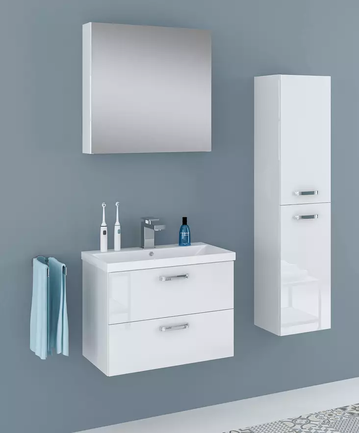 Kiba Toscana 600 Vit Möbelset - Badrumsmöbler - 6429810290649 - 1