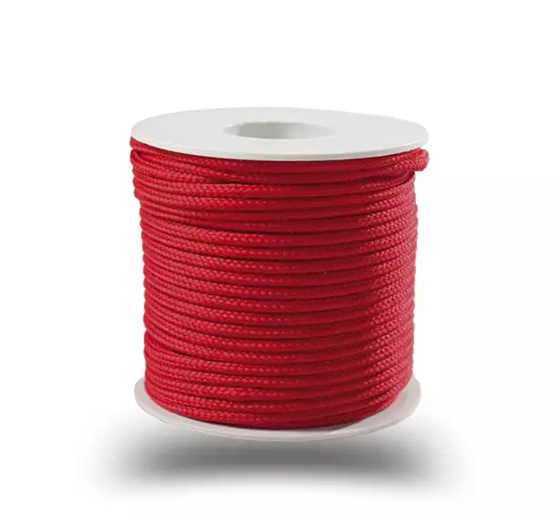Polyestersnöre 3 mm, rött - Snören - 6408586501739 - 1