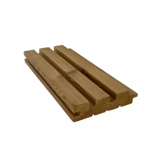 Rima-3 Värmebehandlat Träpanel 28x120 x2400 3-pack - Bastupanel och -lavar - 6418227014139 - 1
