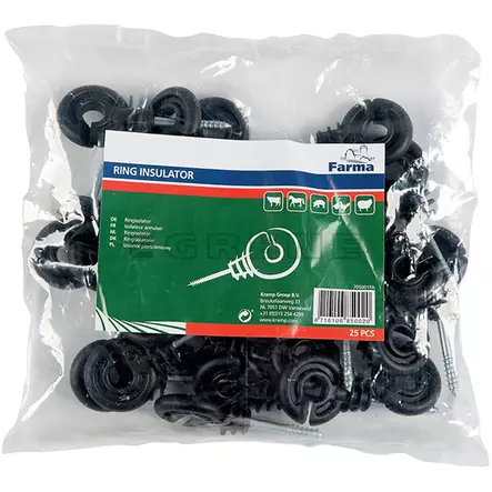 Ringisolator Farma med Träsrkuv 25st - Isolator för elstängsel - 705001FA - 2