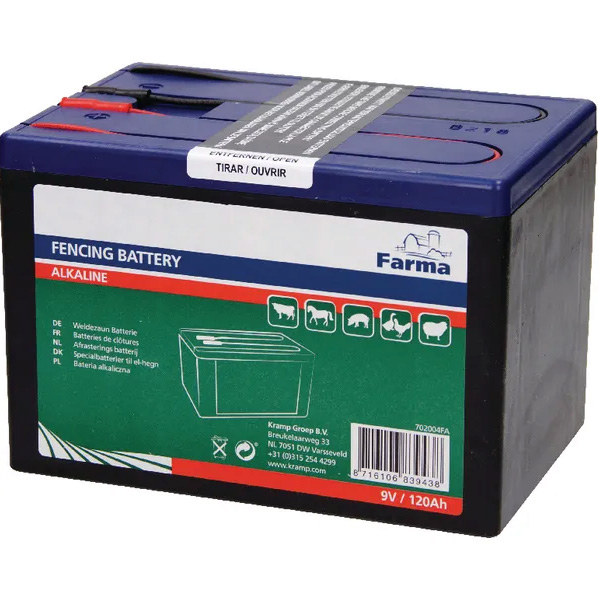 Alkaliparisto Farma 9V 120 Ah - Bilbatterier och Fordonsbatterier - 702004FA - 1