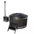 Pw-Spa Badtunna Trappa Svart - Badtunnor och Utomhusspabad - PLS613M - 2