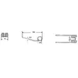 Noukkimen Piikki 160x74x55mm Krone - Delar för Balpressar och Självlastarvagnar - 009380403N - 2