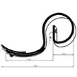 S-Piikki Agrilla Cobra 45x10mm - Harv Delar - 428797GP - 2