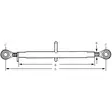 Työntövarsi Kat.1-2 470-710mm - Nostolaiteosat - TL3503012GP - 2
