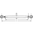 Työntövarsi Kat. 2-2 530-760mm - Nostolaiteosat - TL4003022GP - 2