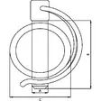 Ringsprint för Rör, 8x60mm - Ringsprintar, vantskruvar - SLP860GP - 2