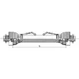 Nivelakseli Gopart 10 1 3/8" 1010 mm - Vapaakytkin Nivelakselit - PTO10Y21T1010GP - 4