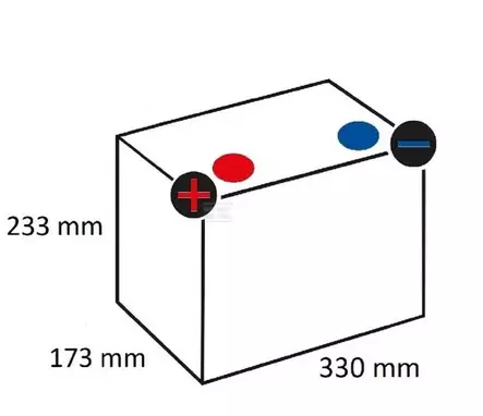 Batteri 12V 105Ah 750A Kramp - Batterier och laddare - 605027075KR - 2