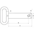 Hinaustappi HD 22x157mm - Traktordelar Länktillbehör - Z522157HKR - 2