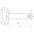 Hinaustappi HD 32x183mm - Traktordelar Länktillbehör - Z532183HKR - 2