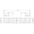 Kaksoisura-Akseli 1.3/8"-6 300mm - Nivelakselien Varaosat - 6735302KR - 2