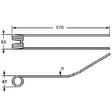Karhottimen Piikki 592x86x9mm Claas - Delar till Hövändare och Strängläggare - 0009554830KR - 2