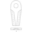 Terälappu 4x50x128mm Ø205/23mm, 25Kpl - Puimureiden Varaosat - KT5611030001KR - 3