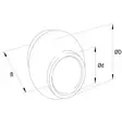 Työntövarren Pallo HD Kat. 3/2 (26x60mm) - Traktordelar Länktillbehör - TL960254KR - 2