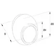 Työntövarren Pallo HD Kat. 3 (32x60mm) - Vetolaitteen Osat - TL960320KR - 2
