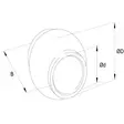 Työntövarren Pallo HD Kat. 4/3 (32x78mm) - Traktordelar Länktillbehör - TL978320KR - 2
