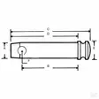 Toppstångsbult 25,4x105mm - Traktordelar Länktillbehör - Z325105KR - 2