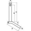 Toppstångs Bult HD 25x123mm med Handtag - Traktordelar Länktillbehör - Z525123HKR - 2