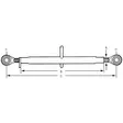 Työntövarsi Kat.1-2 550-760mm JD - Nostolaiteosat - AL67290KR - 2