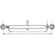 Työntövarsi HD Kat.3-3 670-890mm - Nostolaiteosat - TL5103633KR - 2