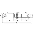 Vetovarren Kaksoistappi 28x58mm/22x55mm - Traktordelar Länktillbehör - Z428128KR - 2