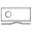 Terälappu 3x47x105mm Ø 21mm PZ ZTR - Puimureiden Varaosat - VGCM120KR - 3