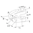 Työntövarren Nivelpää Tapilla Kat. 2 - Nostolaiteosat - TL25257100KR - 2
