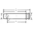Työntövarren Tappi 19X52 - Vetolaitteen Osat - Z319052KR - 2