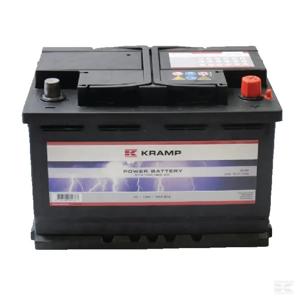 Batteri 12V 74 Ah 680A Kramp - Batterier och laddare - 574104068KR - 1