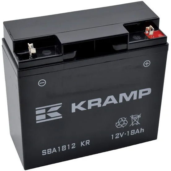 Batteri Kramp 12V 18Ah 140Ah Stängt - Bilbatterier och Fordonsbatterier - SBA1812KR - 1