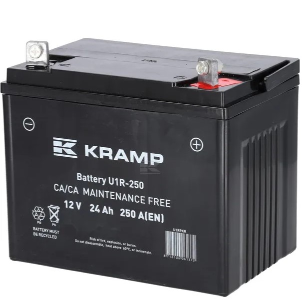 Batteri 12V 24Ah 250A slutet Kramp - Bilbatterier och Fordonsbatterier - U1R9KR - 1