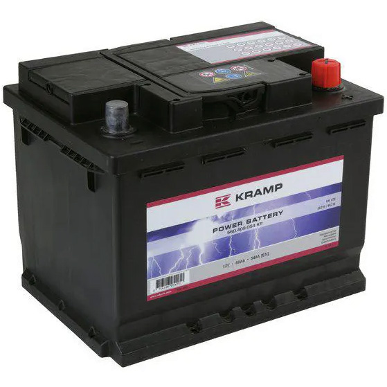 Batteri Kramp 12V 60Ah 540A Startbatteri - Bilbatterier och Fordonsbatterier - 560408054KR - 1