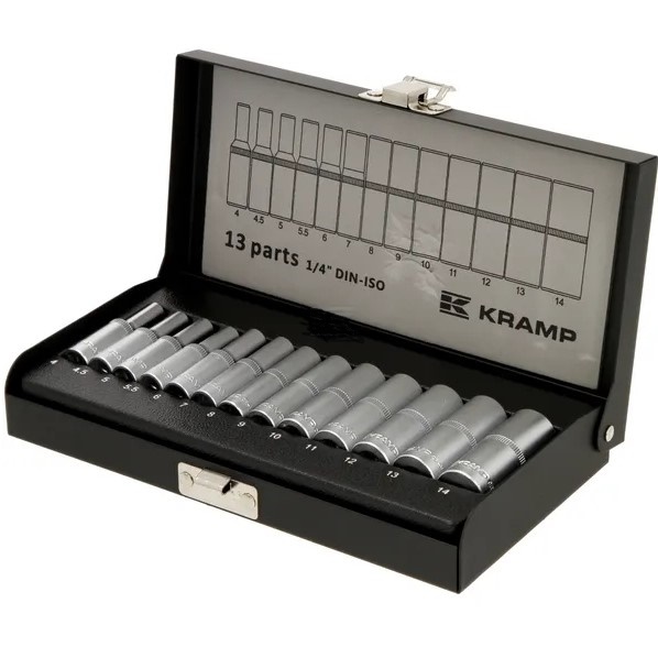 Hylssats 1/4" 6-kant, 13 delar - Hylsor, ringnycklar - 1804922013KR - 1
