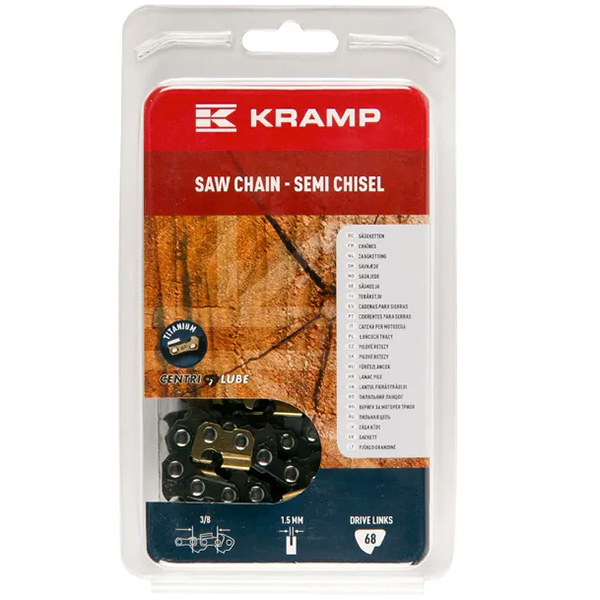 Sågkedja Kramp Semi Chisel 3/8" 15mm - Sågkedjor, oljor och flänsar - 3815SB68KR - 1