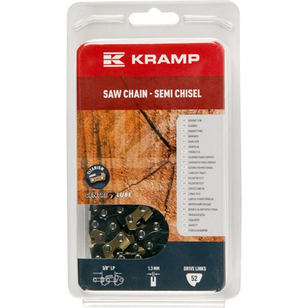 Sågkedja Kramp Semi Chisel 3/8" - Sågkedjor, oljor och flänsar - 38LP13SB52KR - 1