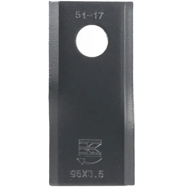 Knivblad 35x45x95mm Ø 16mm Höger - Delar för Slåttermaskin - 56151310KR - 1