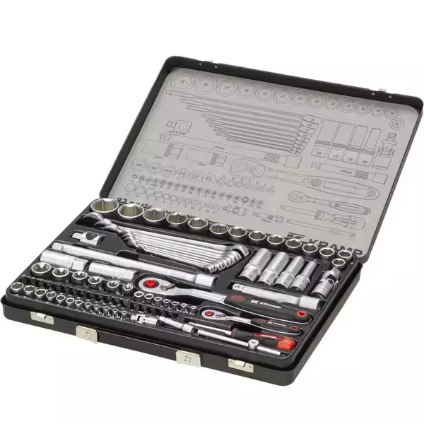 Hylsyavainsarja 1/4" + 1/2" 82-osainen - Hylsyt, Räikät ja Lenkkiavaimet - 180482420KR - 1
