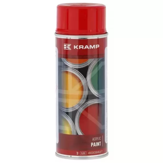 Maskinfärg Röd, RAL 3655, Spray - Maskinfärger och Karossfärger - 365504KR - 1