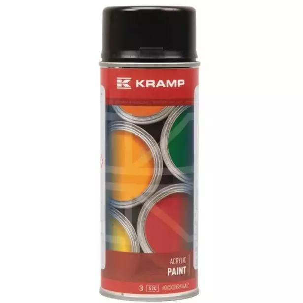 Konemaali Satiininmusta, RAL 9235, Spray - Konemaalit ja Runkomaalit - 923504KR - 1