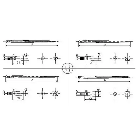 Greppinne till Frontlastare 1400mm Slät - Nya Truckgafflar - 5193221158S - 2